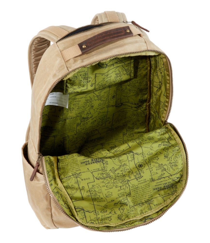 Waxed Canvas Travel Backpack, Dark Khaki, small image number 3