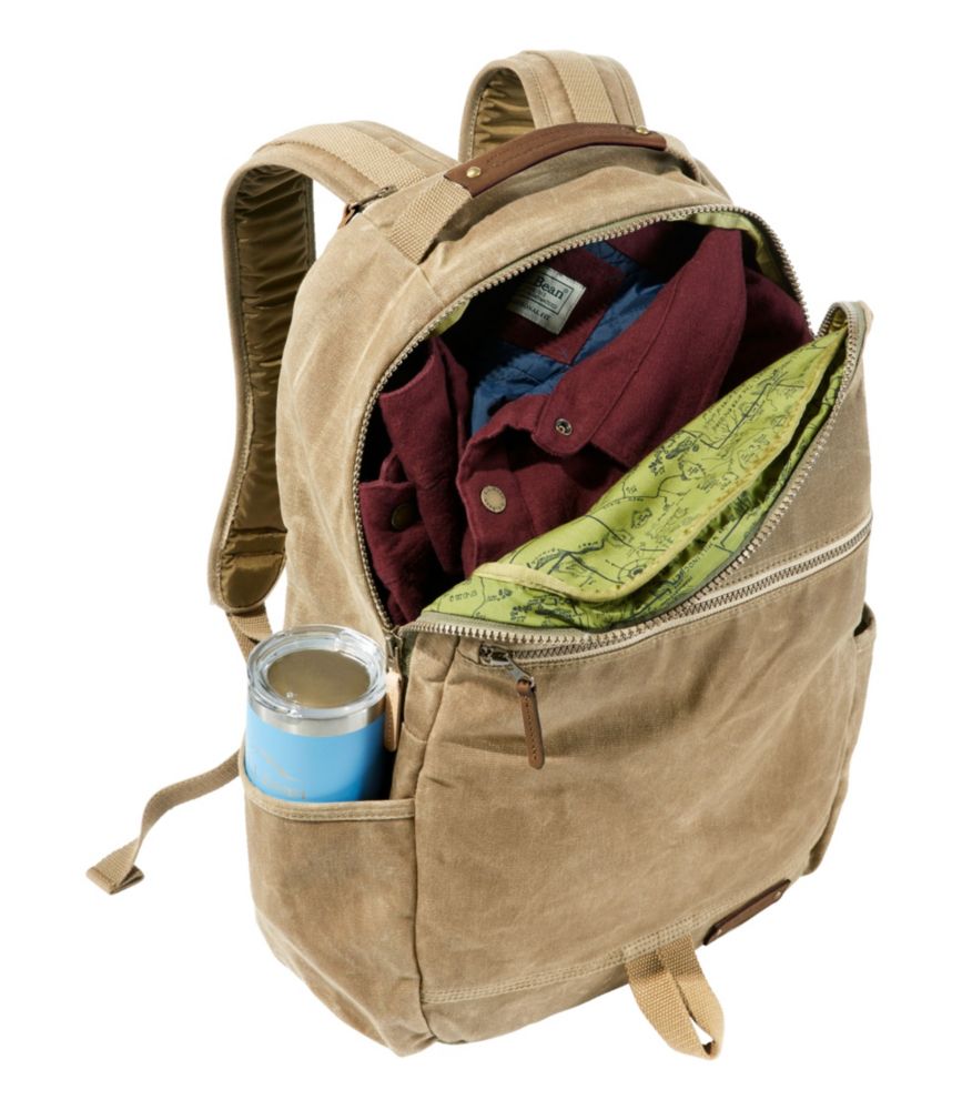 Ll bean waxed canvas backpack sale