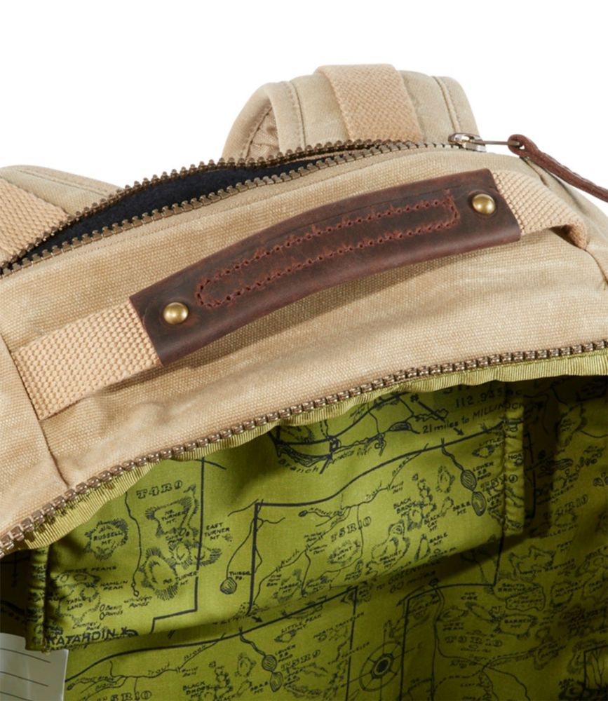 Waxed Canvas Travel Backpack, Dark Khaki, small image number 5