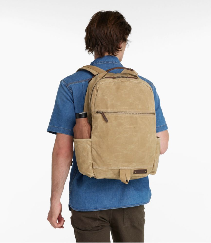 Waxed Canvas Travel Backpack Travel Backpacks at L.L.Bean