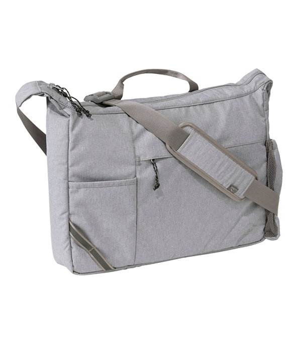 Comfort Carry Messenger Bag, Gray Heather, large image number 0