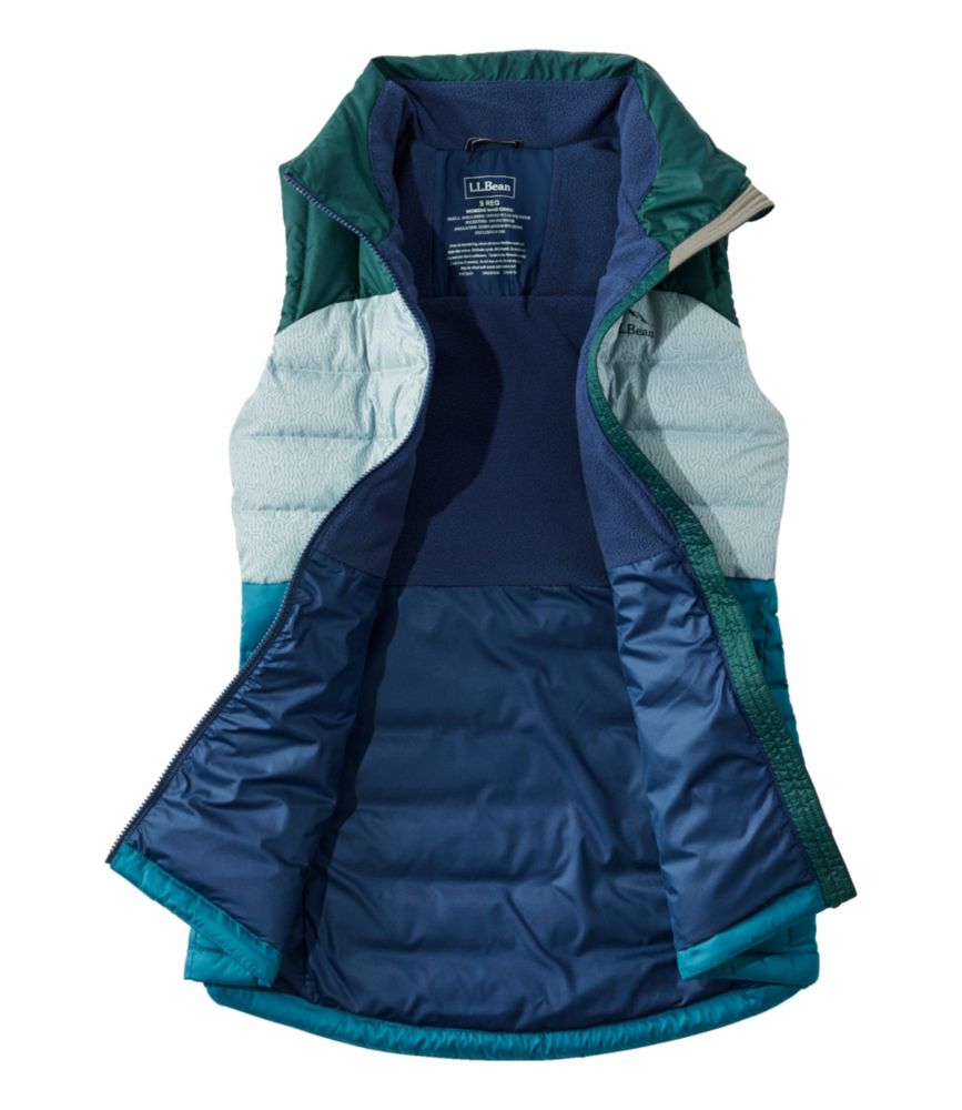 Women's Bean's Down Vest, Reflective, Mallard Teal/Dark Pine, small image number 4