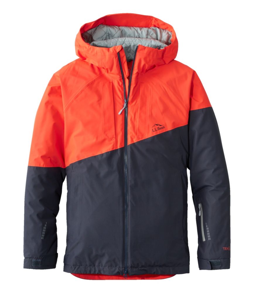 Men's Wildcat Waterproof Ski Jacket, Cherry Tomato/Navy Night, small image number 1