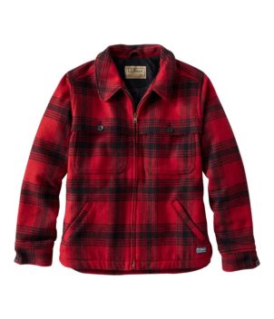 Women's Maine Guide Zip Front Jac-Shirt with Primaloft, Plaid