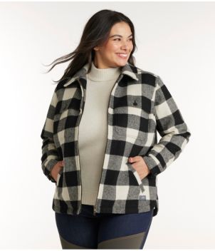Women's Maine Guide Zip Front Jac-Shirt with Primaloft, Plaid