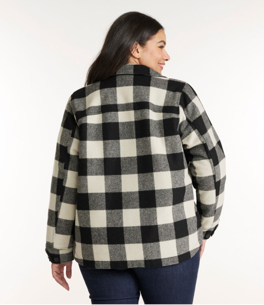 Women's Maine Guide Zip Front Jac-Shirt with Primaloft, Plaid