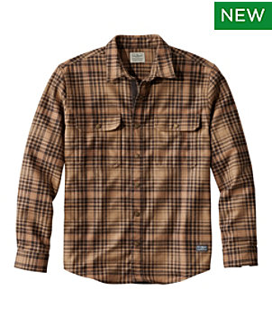 Men's Maine Guide Lightweight Merino Wool Field Shirt, Plaid