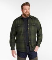 Men's Maine Guide Lightweight Merino Wool Field Shirt, Plaid