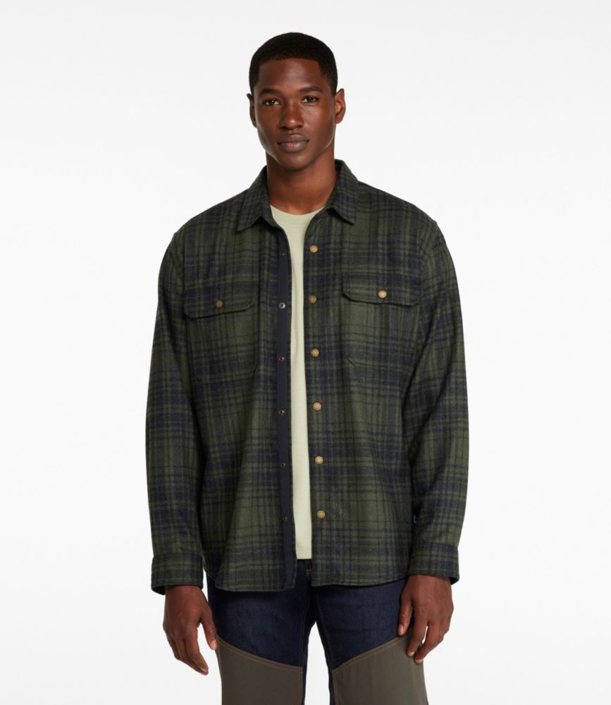 Men's Maine Guide Lightweight Wool Field Shirt, Plaid
