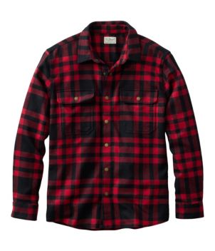 Men's Maine Guide Lightweight Merino Wool Field Shirt, Plaid