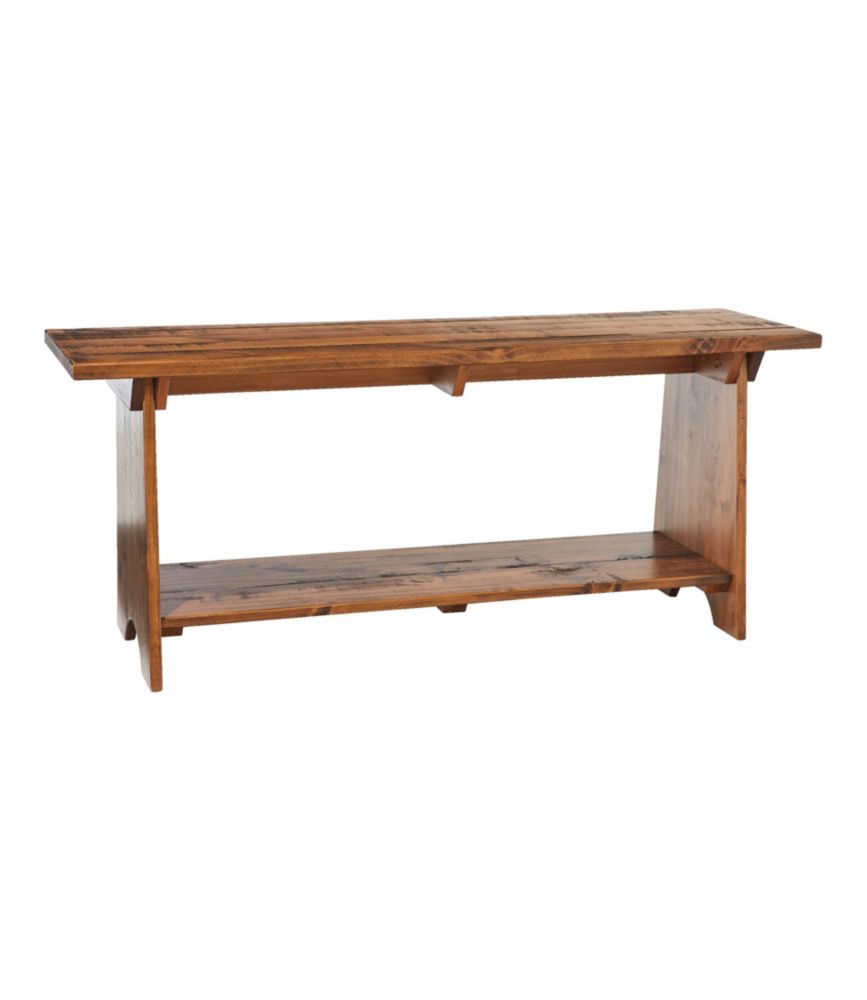 Rustic Wooden Mudroom Bench, Large