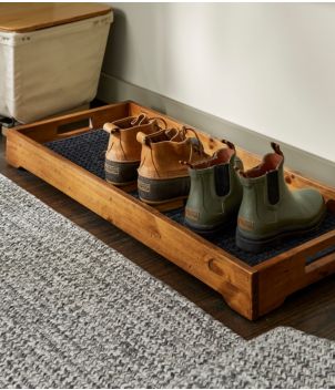 Rustic Wooden Boot Tray