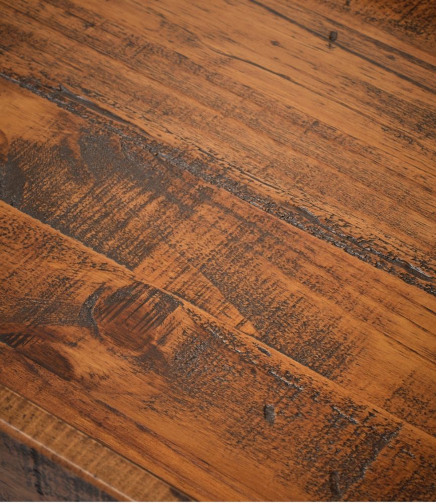 Rustic Wooden Mudroom Bench, Small, Dark Natural, small image number 2
