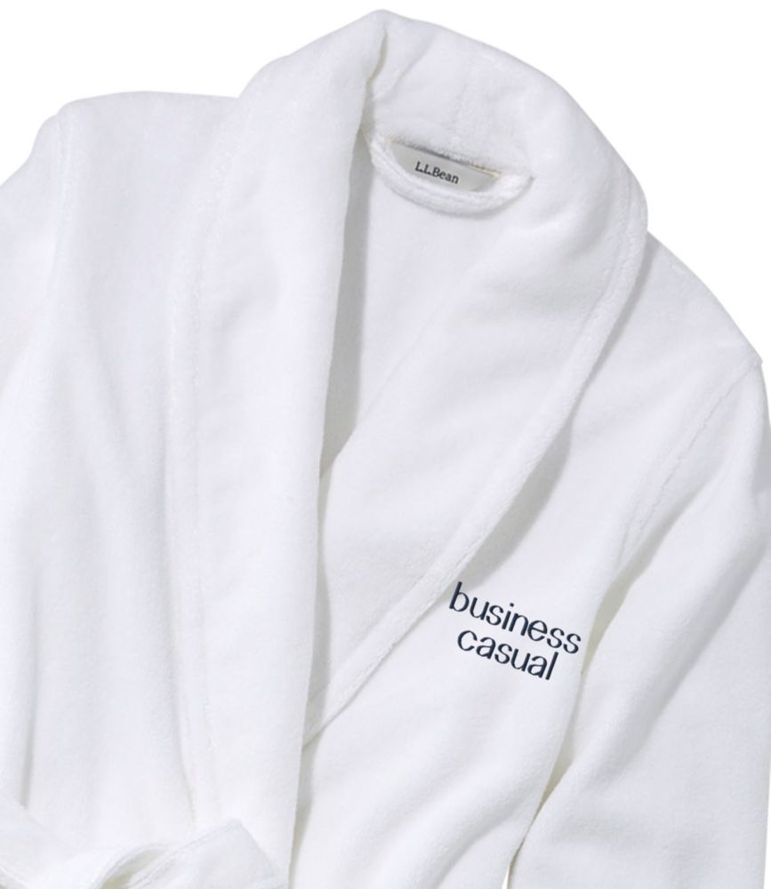 Embroidered Women's Organic Terry Robe Sleepwear at L.L.Bean