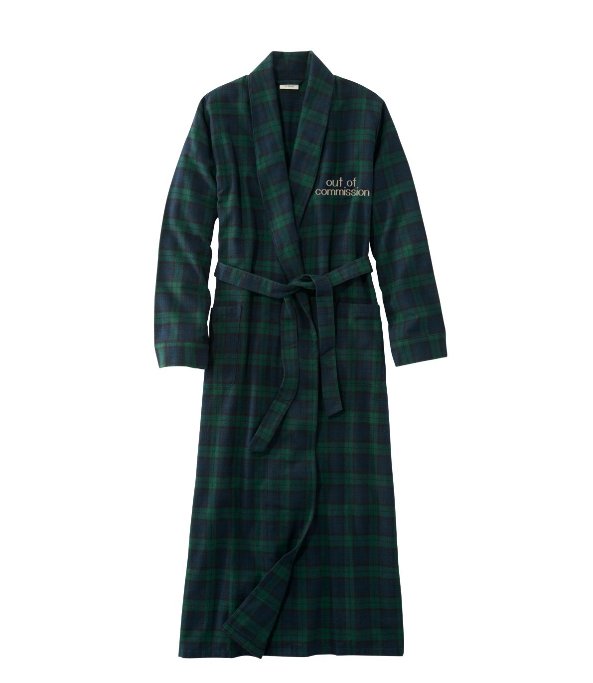 Embroidered Women's Scotch Plaid Flannel Robe at L.L. Bean