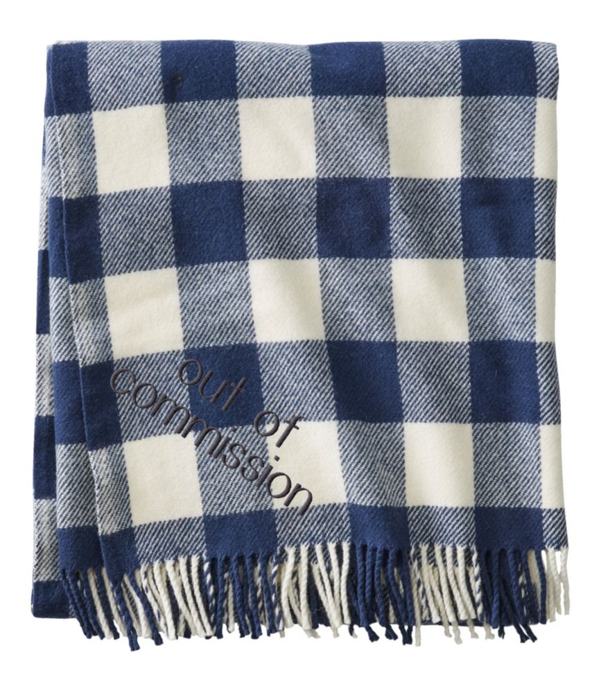 Embroidered Washable Wool Throw, Plaid Blankets & Throws at L.L.Bean