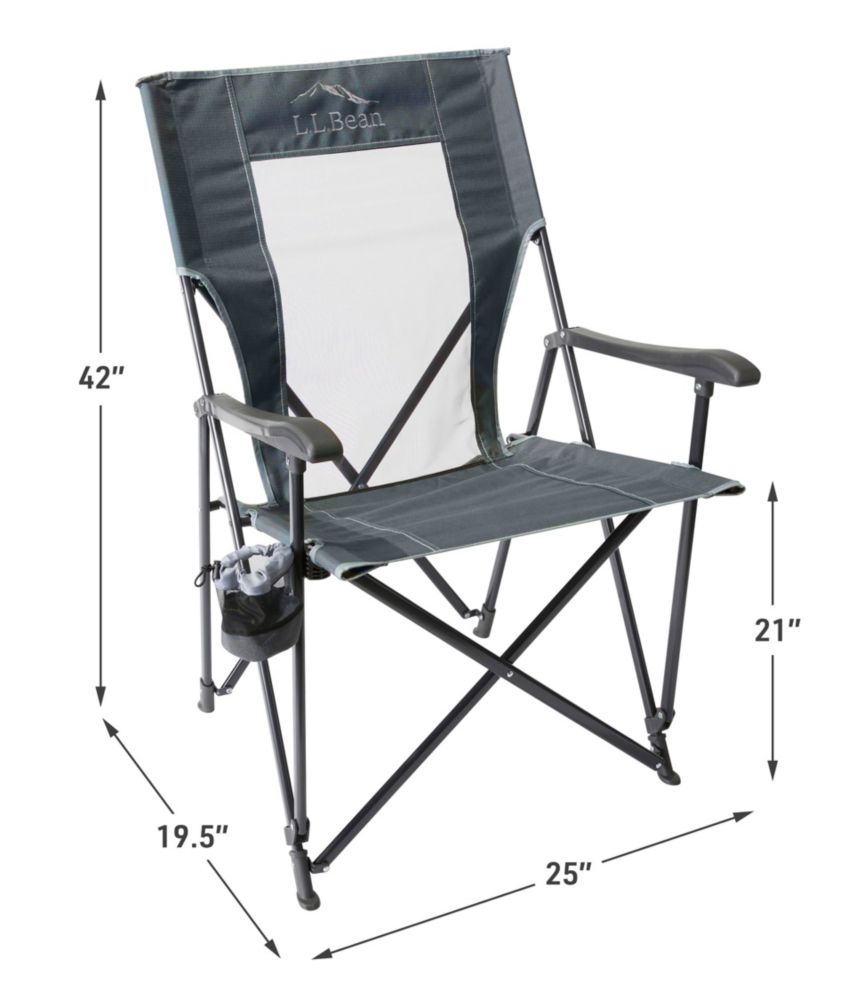 L.L.Bean Easy Comfort Camp Chair Max, Dark Graphite, small image number 7