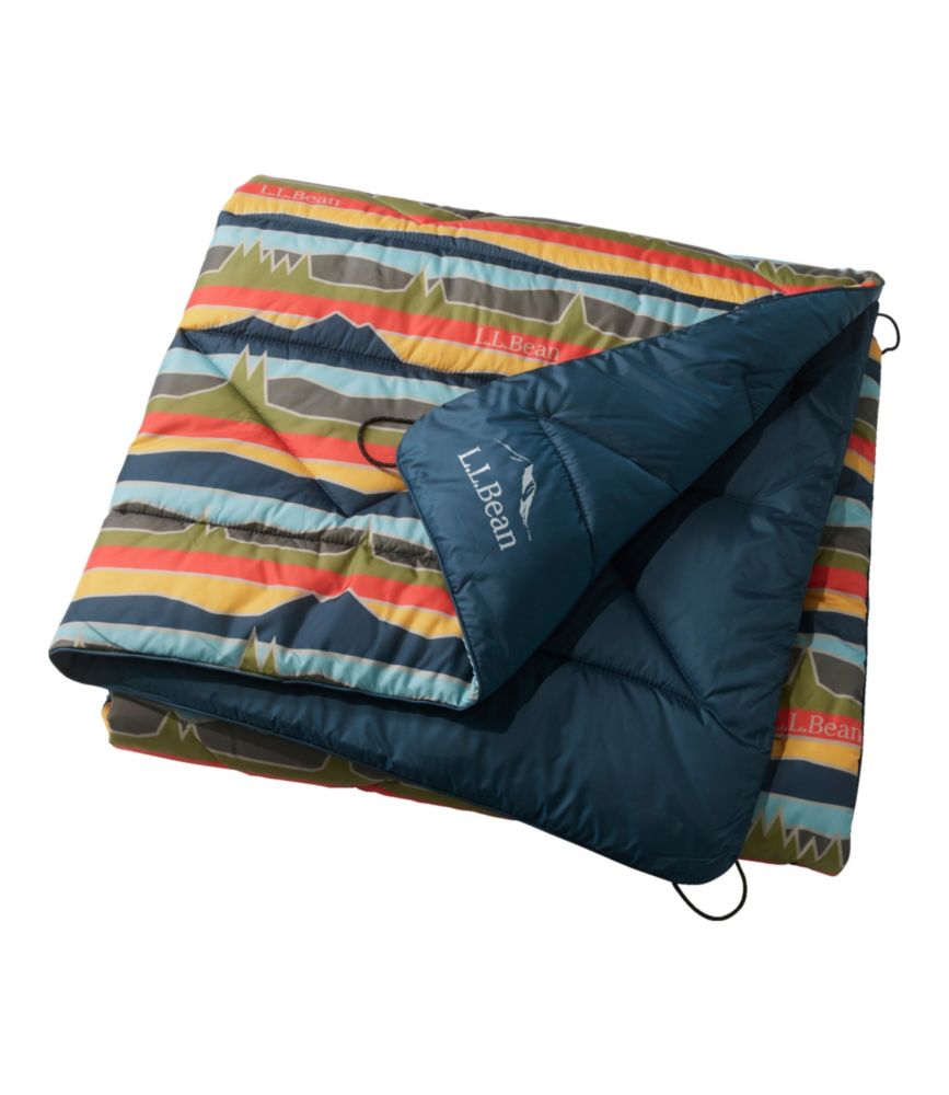 L.L.Bean Puffer Blanket, Brilliant Blue Sunset, small image number 2