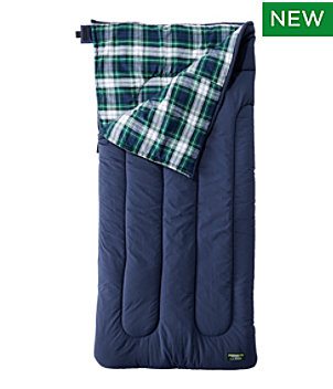 L.L.Bean Flannel Lined Camp Sleeping Bag, 0°