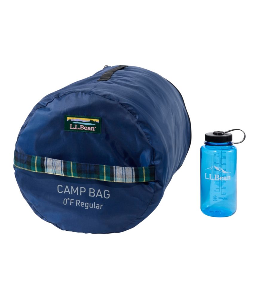 L.L.Bean Flannel Lined Camp Sleeping Bag, 0°