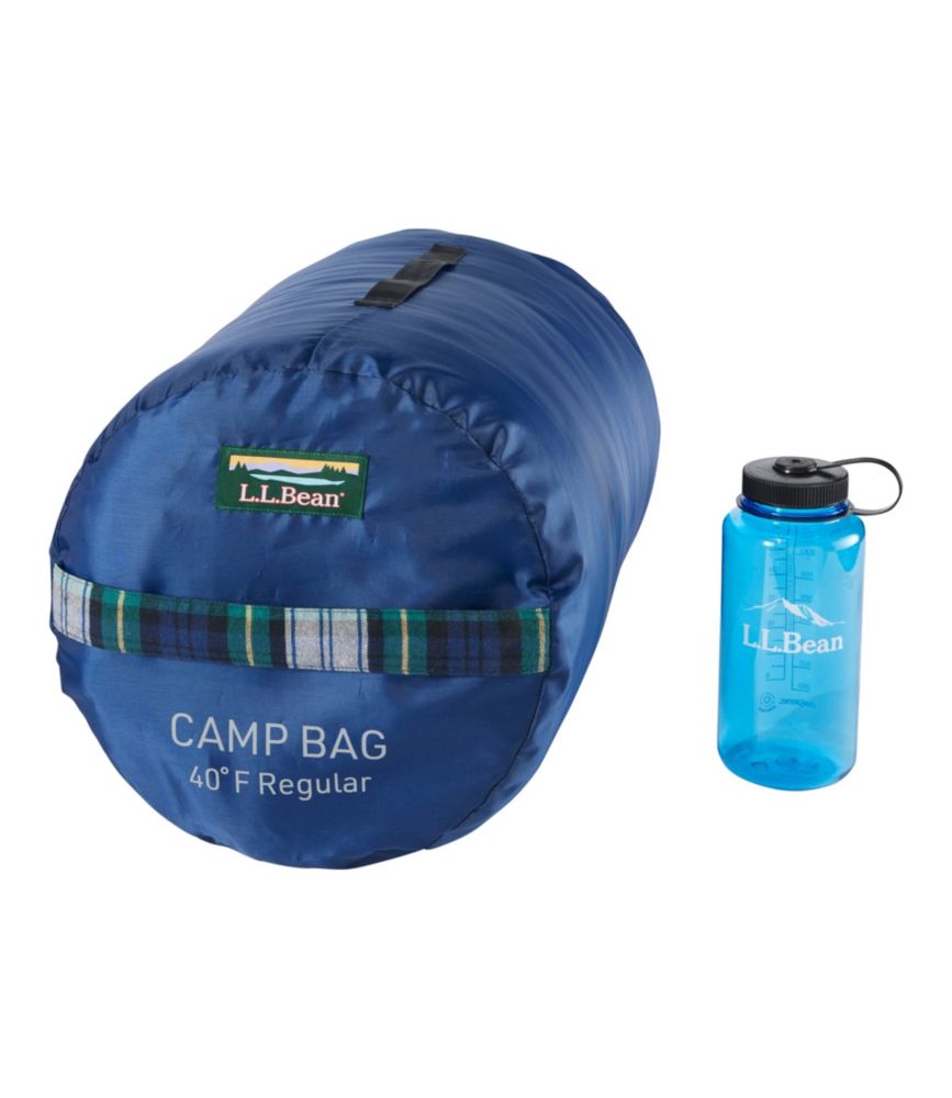 L.L.Bean Flannel Lined Camp Sleeping Bag, 40°