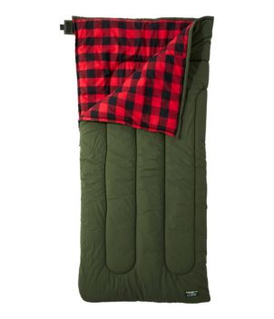 L.L.Bean Flannel Lined Camp Sleeping Bag, 40°