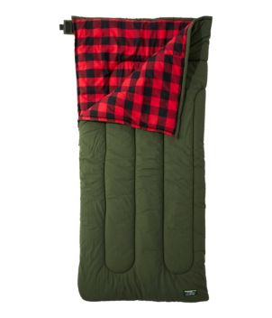 Adults' L.L.Bean Flannel Lined Camp Sleeping Bag, 40°