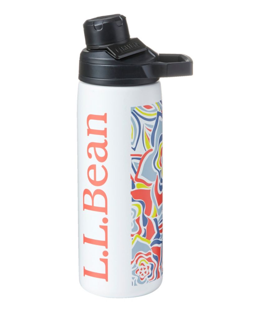 Kids' L.L.Bean CamelBak Chute Insulated Water Bottle, Bright Navy Flower, small image number 1