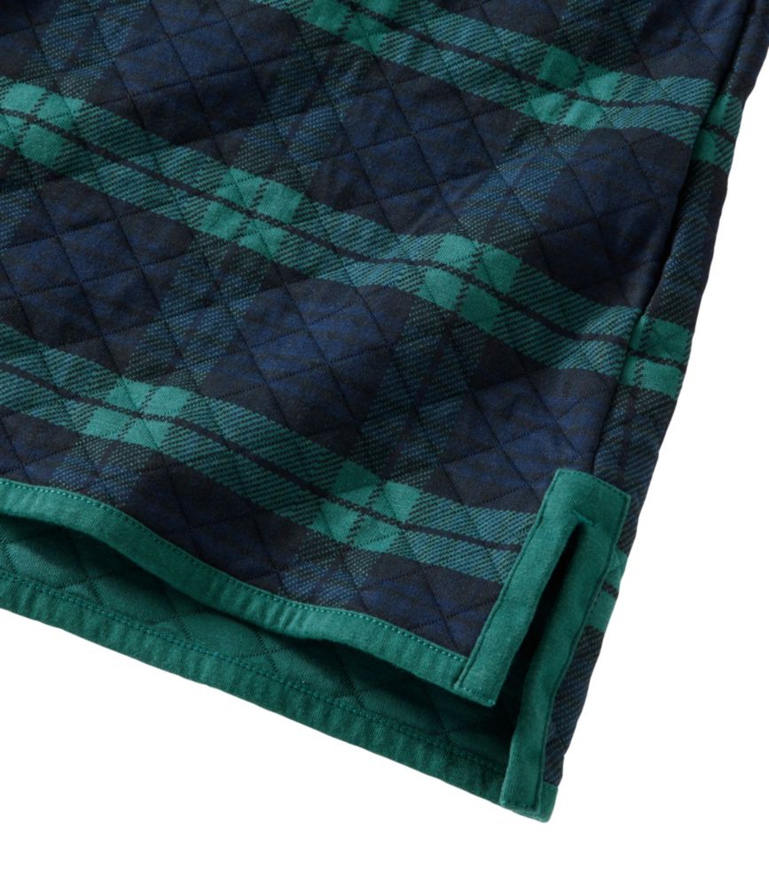 Women's Quilted Sweatshirt, Mockneck Tunic Print