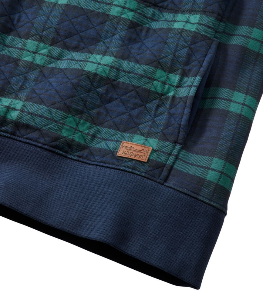 Women's Quilted Quarter-Zip Pullover, Print