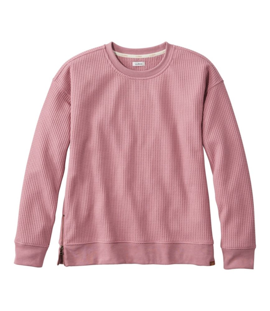 Women's Birchwood Brushed Waffle Top, Crewneck