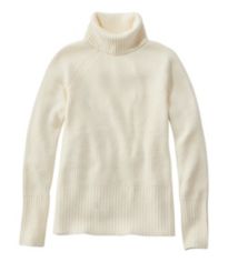 Women's Unshrinkable Mini-Waffle Tee, Long-Sleeve Crewneck