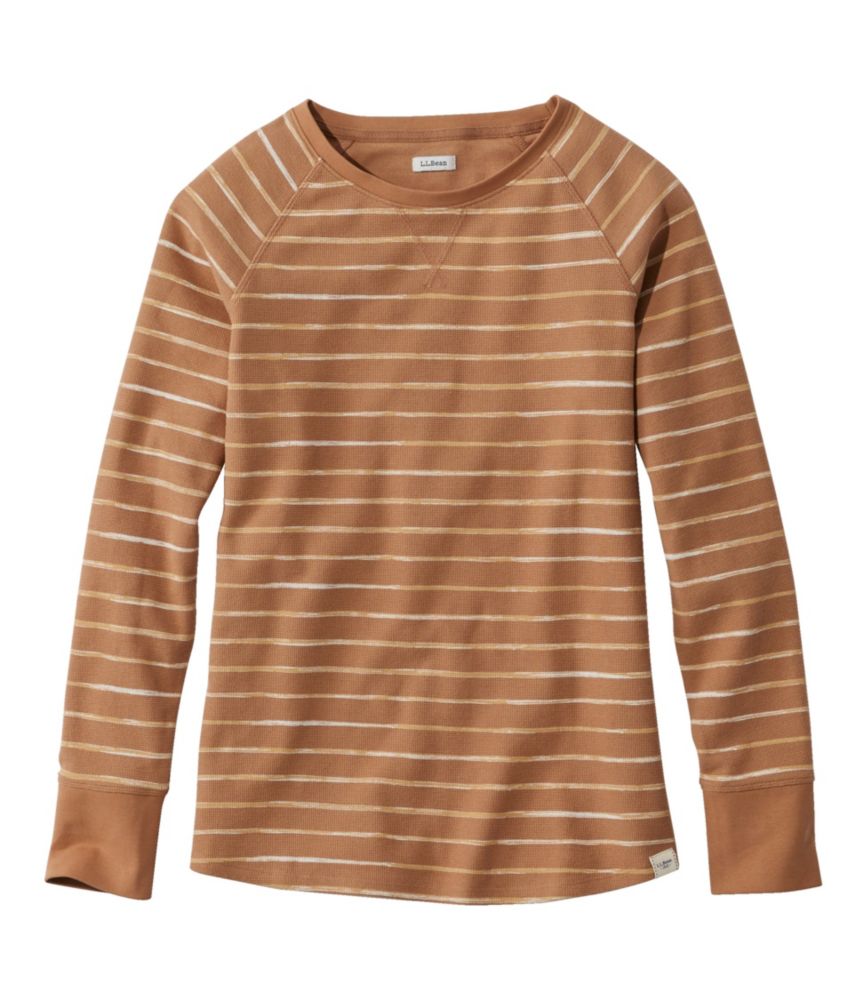 Honey Brown Painterly Stripe