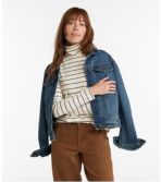 Women's Soft Stretch Supima Tee, Turtleneck Stripe