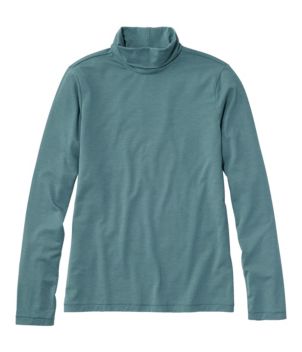 Women's Soft Stretch Supima Tee, Turtleneck