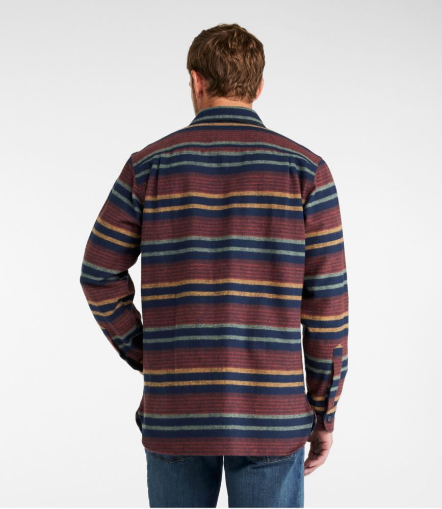 Men's Chamois Shirt, Slightly Fitted, Stripe, Barley Multi, small image number 3