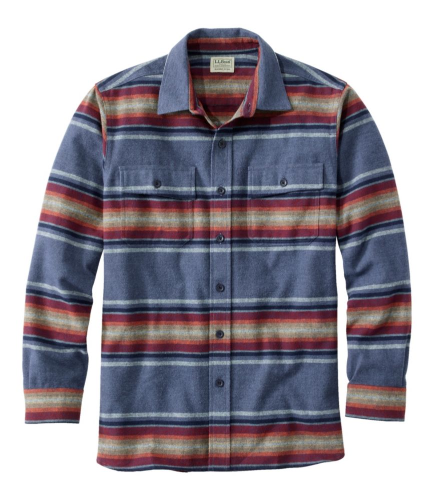 Men's Chamois Shirt, Slightly Fitted, Stripe