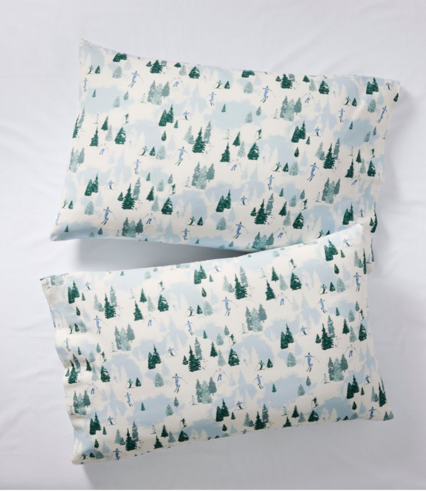 Skier Scenic Flannel Sheet Set Collection