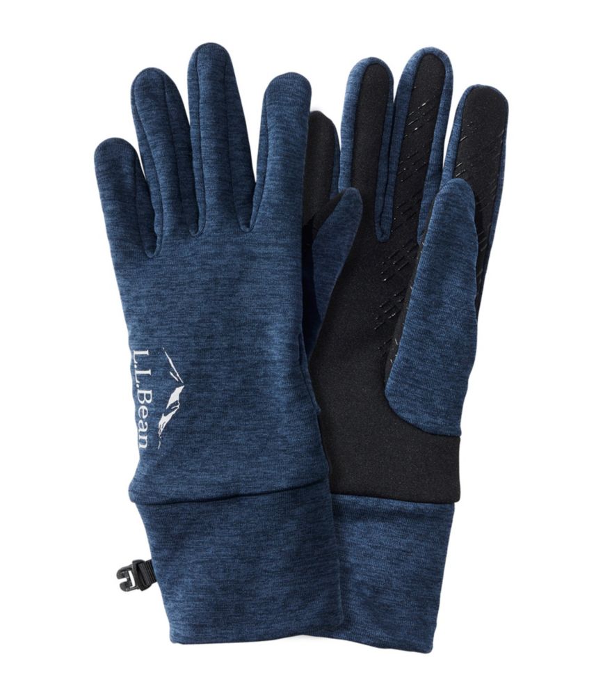 Adults' Adventure Grid Fleece Liner Gloves, Dark Marine Blue, small image number 1