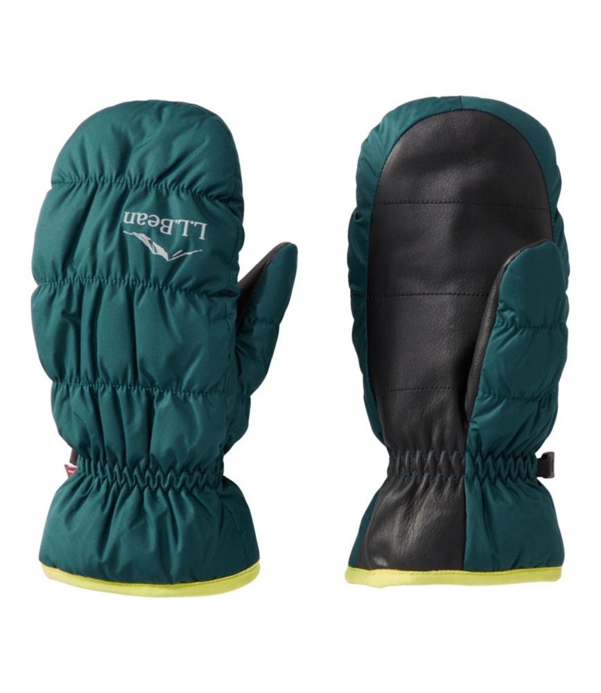 Adults' Puffer Mittens, Synthetic/Leather | L.L.Bean