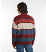 Men's Bean's Classic Ragg Wool Sweater, Half Zip, Stripe