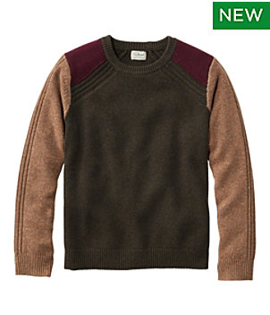 Men's Rangeley Merino Sweater, Crewneck, Colorblock