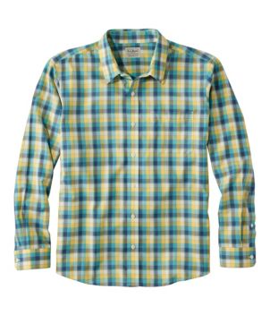 Men's Wrinkle-Free Ultrasoft Brushed Cotton Shirt, Long-Sleeve, Traditional Untucked Fit