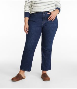 Women's L.L.Bean Everyday Stretch Jeans, High-Rise Mini Bootcut Ankle