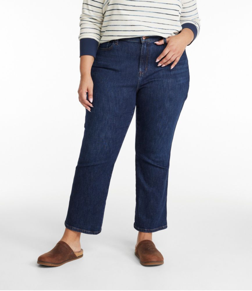 Women's L.L.Bean Everyday Stretch Jeans, High-Rise Mini Bootcut Ankle