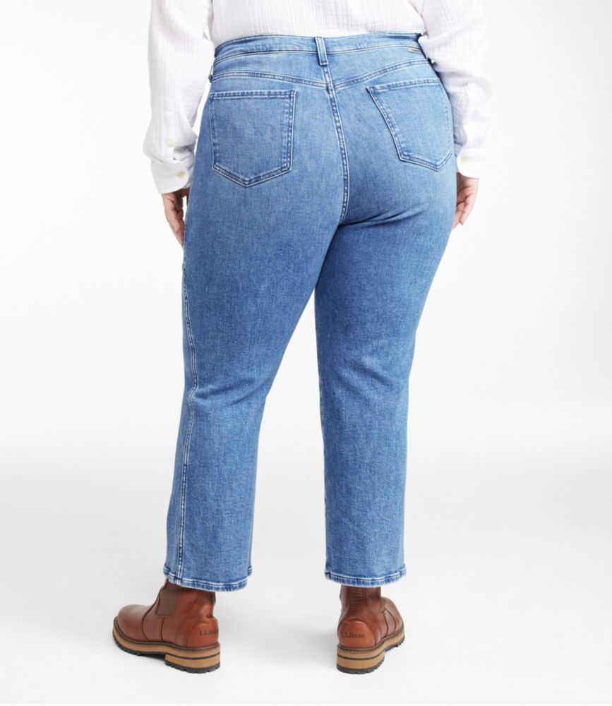 Women's L.L.Bean Everyday Stretch Jeans, High-Rise Mini Bootcut Ankle - image 2
