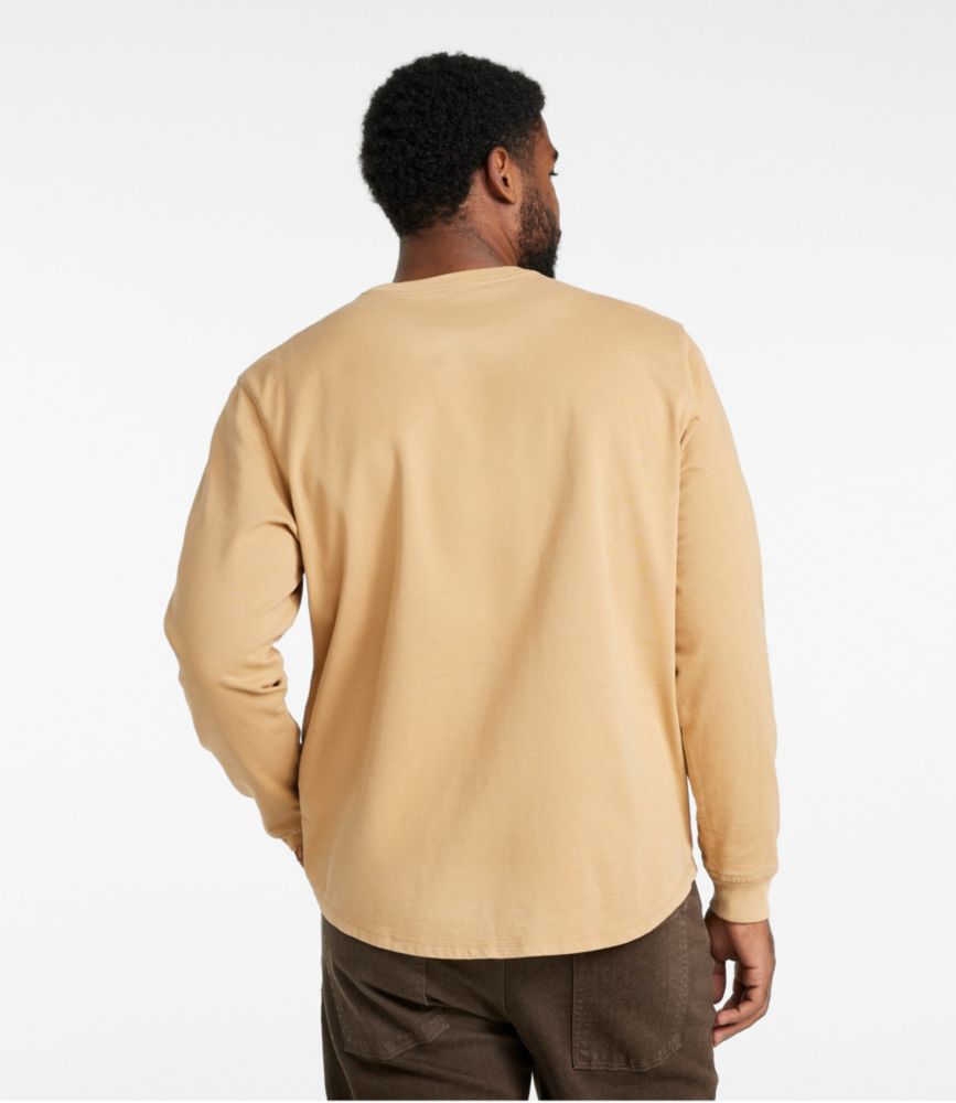 Men's BeanBuilt Cotton Tees, Without Pocket, Long-Sleeve, Graphic, Katahdin Khaki Mountain L.L.Bean, small image number 5