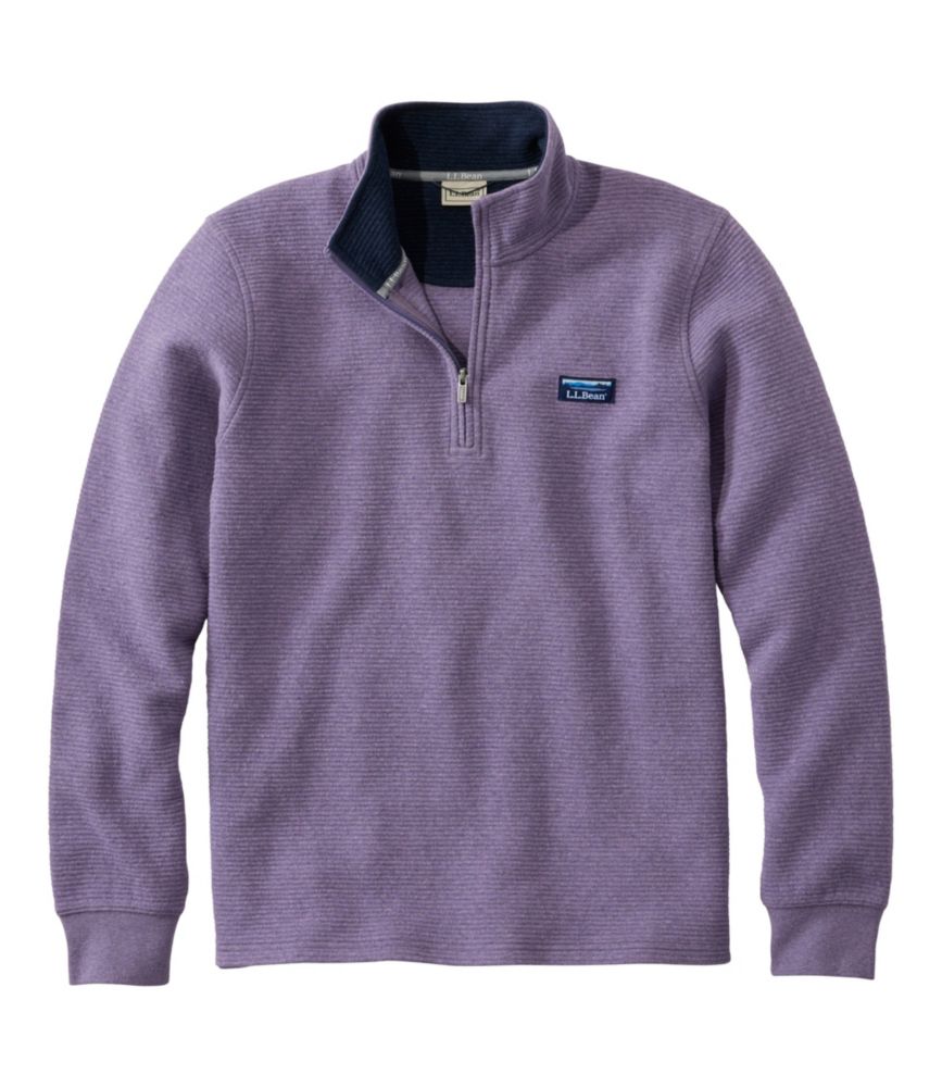 Men's Lakewashed Double-Knit Quarter-Zip Pullover