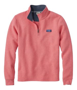 Men's Lakewashed Double-Knit Quarter-Zip Pullover