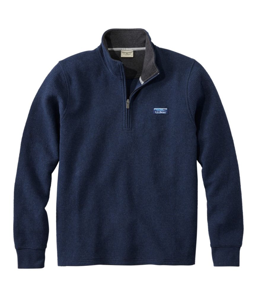 Men's Lakewashed Double-Knit Quarter-Zip Pullover